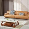 Bộ sofa văng nhập khẩu da bò thật cao cấp 100% – Model: H89# (YX)