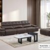 Bộ sofa văng nhập khẩu da sinh thái cao cấp – Model: 2565# (YX)