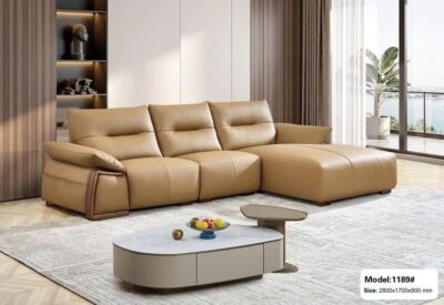 Bộ sofa góc nhập khẩu da sinh thái cao cấp – Model: 1189#