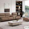 Bộ sofa văng điện + đôn da sinh thái nhập khẩu cao cấp – Model: 9031# (YX)