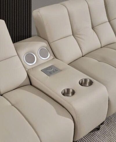 Bộ sofa thư giãn điện  + đôn da sinh thái nhập khẩu cao cấp – Model: 9052# (YX) - Ảnh 3
