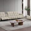 Bộ sofa thư giãn điện  + đôn da sinh thái nhập khẩu cao cấp – Model: 9052# (YX)