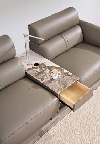 Alternative view of Bộ sofa điện thư giãn da bò thật 100% nhập khẩu cao cấp – Model: 0582# (YX)