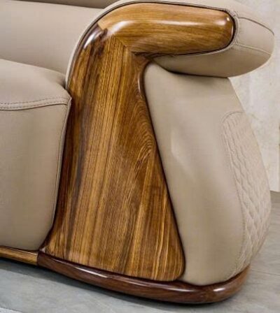 Alternative view of SoFa chữ I da siêu sợi gỗ mun, da siêu sợi nhập khẩu - Moden: 527#