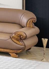 Alternative view of SoFa góc da bò thật 100%, gỗ mun cao cấp nhập khẩu – Moden: H46# (YX)