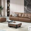 Bộ sofa văng chữ I bọc da sinh thái cao cấp + đôn – Model: C255# (SD)