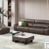 Bộ sofa văng chữ I bọc da sinh thái cao cấp + đôn – Model: C285# (SD)