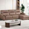 Bộ sofa góc chữ L bọc da siêu sợi cao cấp – Model: C698# (SD)