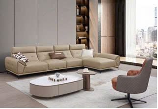 Bộ sofa góc chữ L bọc da sinh thái cao cấp – Model: 8995# (SD)