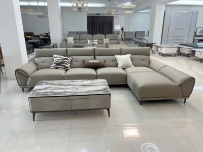 Alternative view of Bộ sofa góc chữ L bọc da sinh thái cao cấp – Model: 8995# (SD)