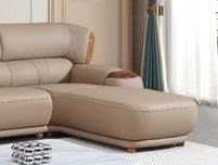 Alternative view of SoFa góc da siêu sợi, gỗ mun cao cấp nhập khẩu – Moden: G516# (SD)