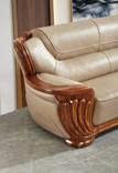 Alternative view of SoFa góc chữ L gỗ mun da siêu sợi cao cấp nhập khẩu – Moden: H66# (SD)