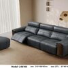 Bộ sofa văng chữ I điện thư giãn da bò thật 100% nhập khẩu+đôn – Model: LJ58188 (LD)