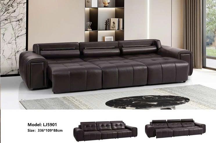 Sofa chữ I kiêm giường, chỉnh điện, da bò thật 100% nhập khẩu – Model:LJ5901 (LD) 9 Sofa chữ I kiêm giường, chỉnh điện, da bò thật 100% nhập khẩu – Model:LJ5901 (LD)