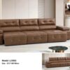 Bộ sofa văng chữ I điện thư giãn da bò thật 100% nhập khẩu – Model: LJ5902 (LD)