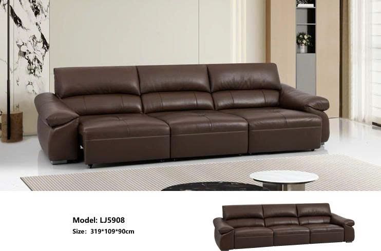 Bộ sofa văng chữ I chỉnh điện thư giãn da bò thật 100% nhập khẩu – Model: LJ5908 (LD) 9 Bộ sofa văng chữ I chỉnh điện thư giãn da bò thật 100% nhập khẩu – Model: LJ5908 (LD)