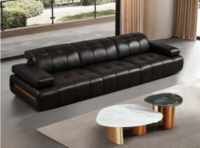 Alternative view of Sofa văng chữ I da bò thật toàn phần nhập khẩu – Model: LS96117Q (LD)