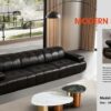 Sofa văng chữ I da bò thật toàn phần nhập khẩu – Model: LS96117Q (LD)