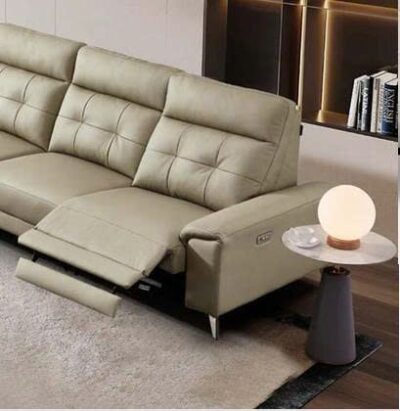 Alternative view of Sofa góc chữ L da bò thật 100% chỉnh điện nhập khẩu – Model: LJ58132 (LD)