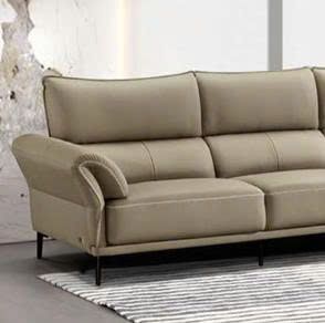 Alternative view of Sofa góc chữ L nhập khẩu da bò thật cao cấp – Model: LJ8048 (LD)