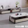 Bàn trà mặt đá thủy tinh nhập khẩu – Model 1300-Y63# (SD).