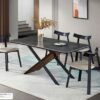 Bàn ăn mặt đá cao cấp nhập khẩu – Model: T-073# (SD)