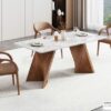 Bàn ăn mặt đá cao cấp dày 3cm nhập khẩu – Model: AK5075# (SD)