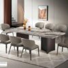 Bàn ăn mặt đá 3D cao cấp nhập khẩu – Model: KC-20# (SD)