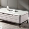 Bàn trà mặt đá thủy tinh nhập khẩu-Model: 122-140# (LD)