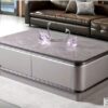 Bàn trà mặt đá thủy tinh nhập khẩu-Model: 165-14# (LD)