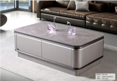 Bàn trà mặt đá thủy tinh nhập khẩu-Model: 165-14# (LD)