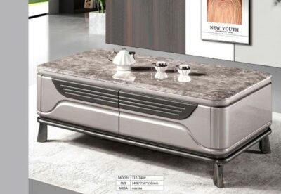 Bàn trà mặt đá thủy tinh nhập khẩu-Model: 117-140# (LD)