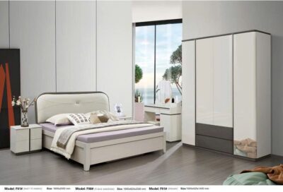 Giường Gỗ MDF Sơn Cao Cấp Chống Ẩm – Model: F01#(YX)