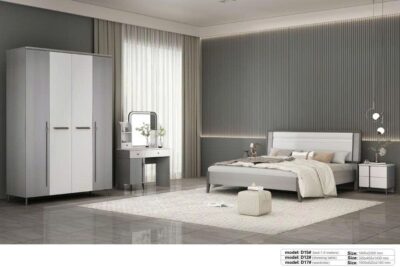 Alternative view of Giường Gỗ MDF Sơn Cao Cấp Chống Ẩm – Model: D15#(YX)