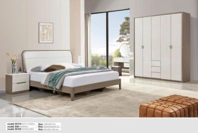 Alternative view of Giường Gỗ MDF Sơn Cao Cấp Chống Ẩm – Model: E017#(YX)